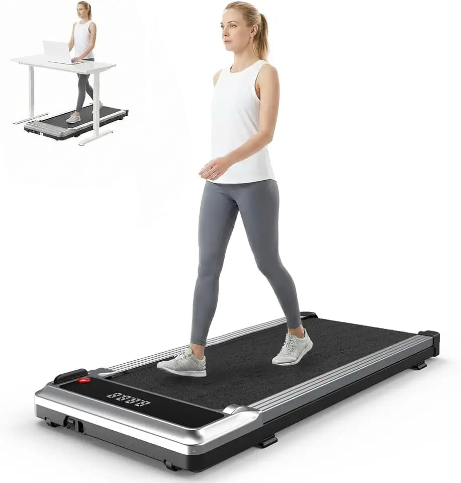 OLIXIS Under Desk Walking Pad Treadmill for Home Office Workouts