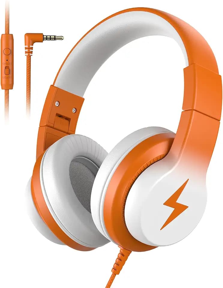 Candy Bila Wired Kids Headphones for School, Over-Ear for Boys Girls