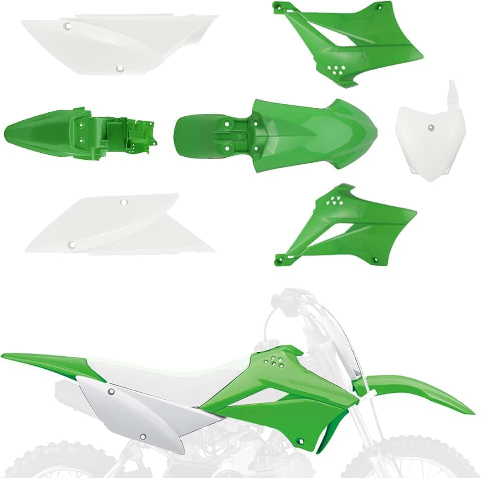 Plastics Kit with Number Plate for KLX110 15-26-Green