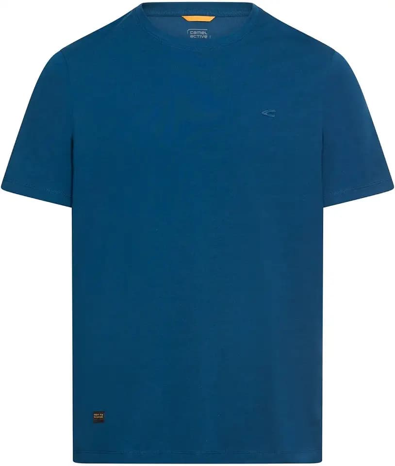 camel active Herren Flexibles T-Shirt mit Rundhalsausschnitt Regular Fit