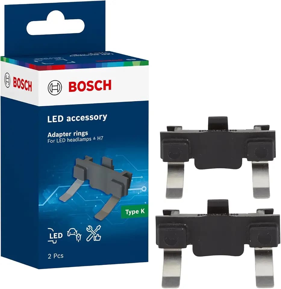 Bosch LED Adapterringe Typ K zur Nachrüstung von H7-LED Powerlight+ in Halogen-Scheinwerfern, 2 Stück