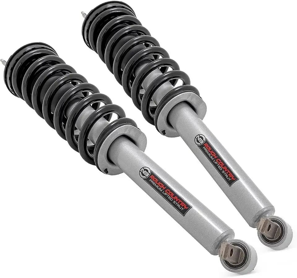 Rough Country N3 Loaded Struts for Chevy Colorado & GMC Canyon (2023-2025) 4" Lift - Pre-Loaded Coil Strut, Bolt-On Install, Set of 2