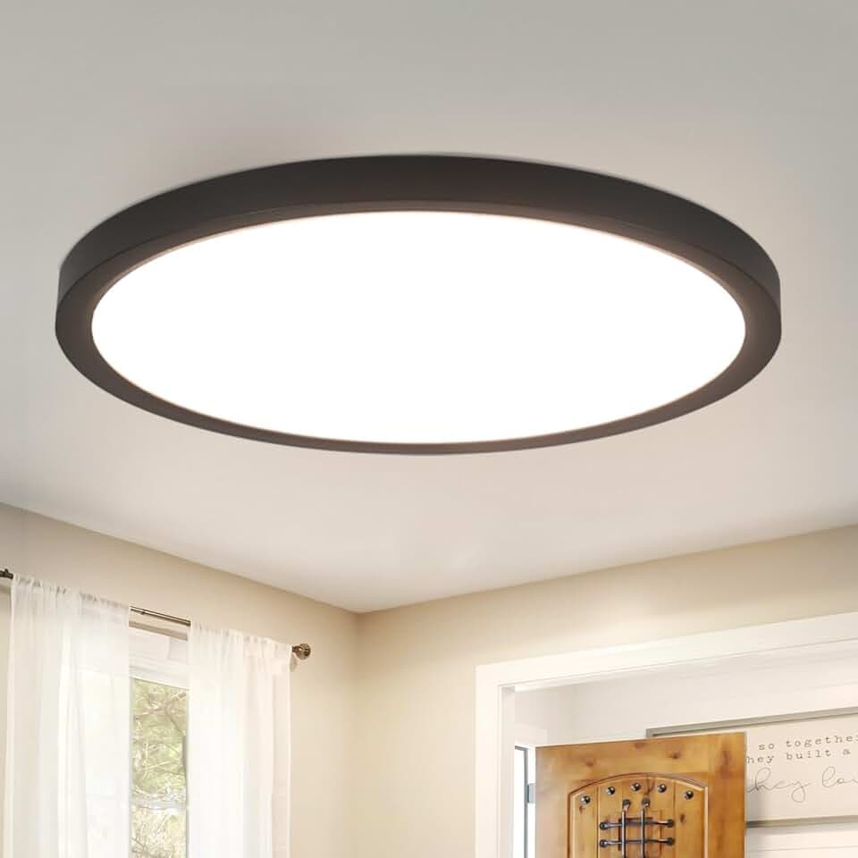 ZMH Deckenlampe LED Deckenleuchte Badezimmer - Ø30cm Badezimmerlampe Flach
