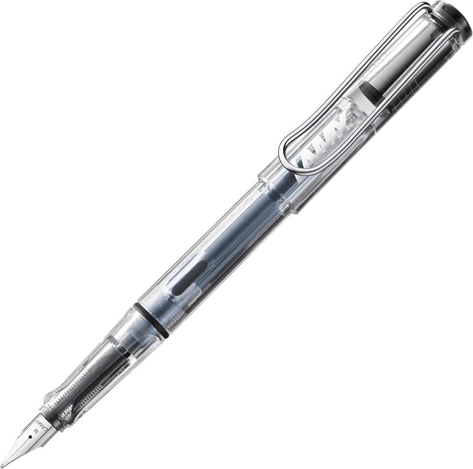 Lamy safari vista Füller mit polierter Stahlfeder in Strichbreite M