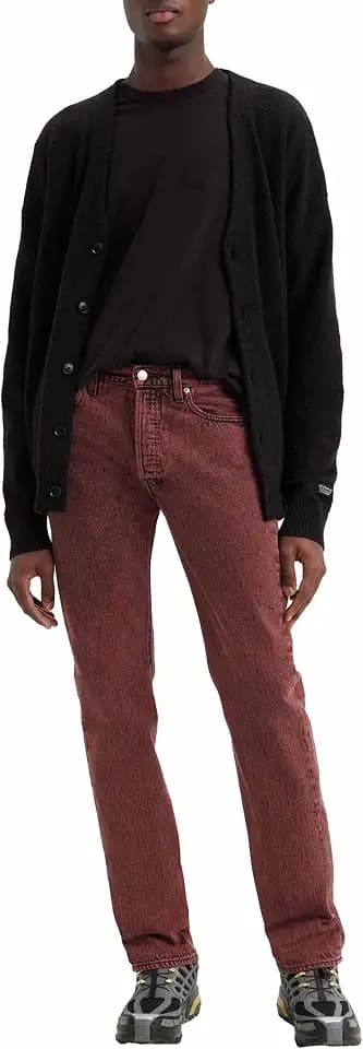 Levi's Herren Jeanshose 501 Original mit Knopfleiste, Straight Fit