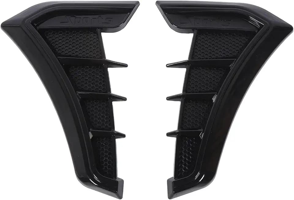 Car Wing Vent Trim Cover for 1 Series E90 E91 - Side Vent Decoration Trim for Enhanced and Performance - Trim (Black)