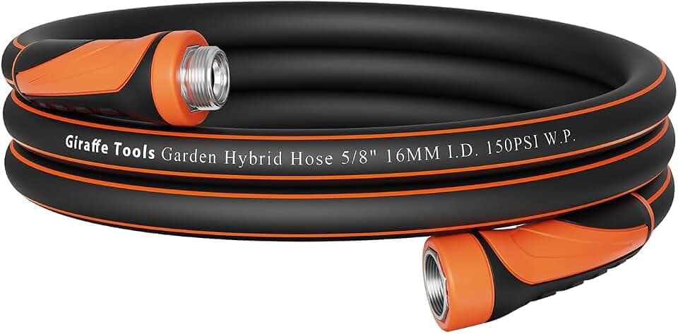 Giraffe Tools Garden Hose 5/8", 10ft Short Garden Hose