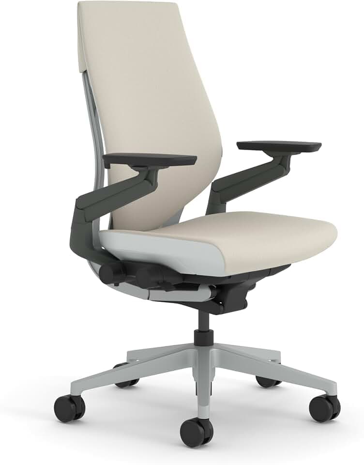 Steelcase Ergonomischer Bürostuhl: Gesture, 360°-Armlehnen, Beige