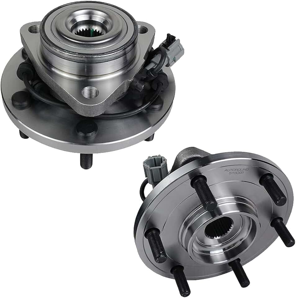 Autoround 515066 [2-Pack] Front Wheel Hub and Bearing Assembly fit for Nissan Titan 04-07/ Armada 05-07/ Pathfinder Armada 04, Infiniti QX56 2004-2007, Fit Driver Passenger Side, 6 Lugs W/ABS