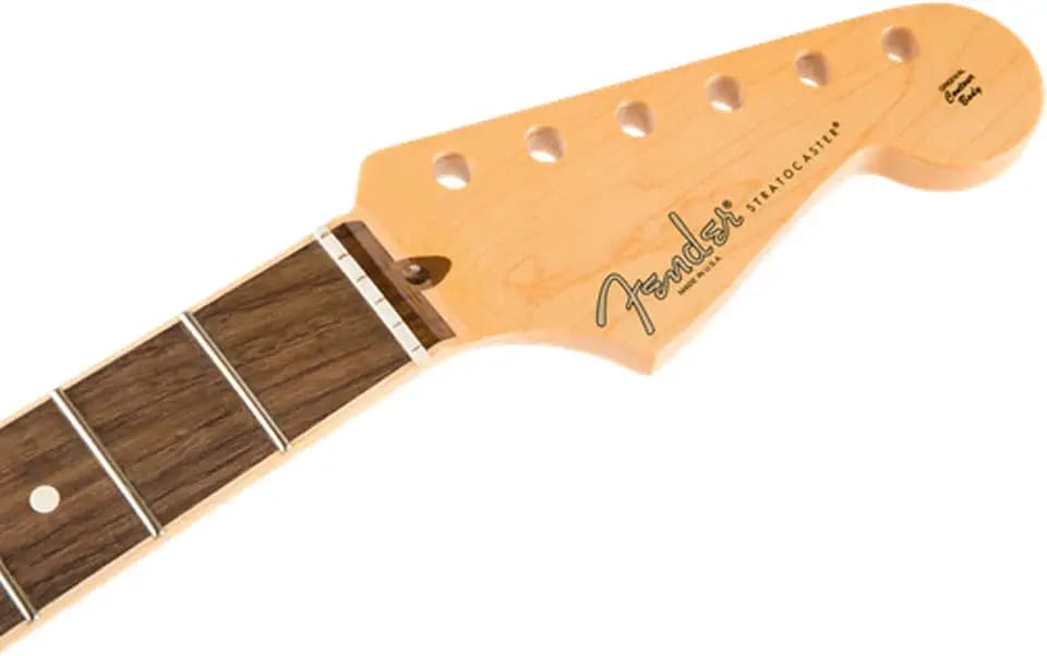 Fender American Channel Bound Stratocaster Neck, Modern C, 21 Medium Jumbo Frets, Rosewood Fingerboard
