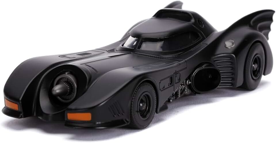 Jada Toys Batmobil aus Metall 1989 mit Batman-Figur, Maßstab 1:32, Sammlermodell mit Metallkarosserie und Klapptüren, offizielle Nachbildung DC Comics, Fans ab 8 Jahren (9331704314R00)
