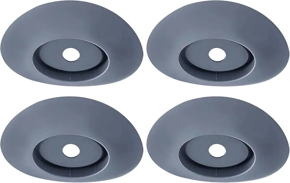 4Pcs Vertical Leg End Caps,5-1/4" L x 3-5/8" W x 1" H,Gray Color