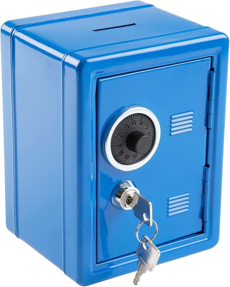 Idena 50036 - Spartresor, 120 x 105 x 160 mm, blau, 1 Stück