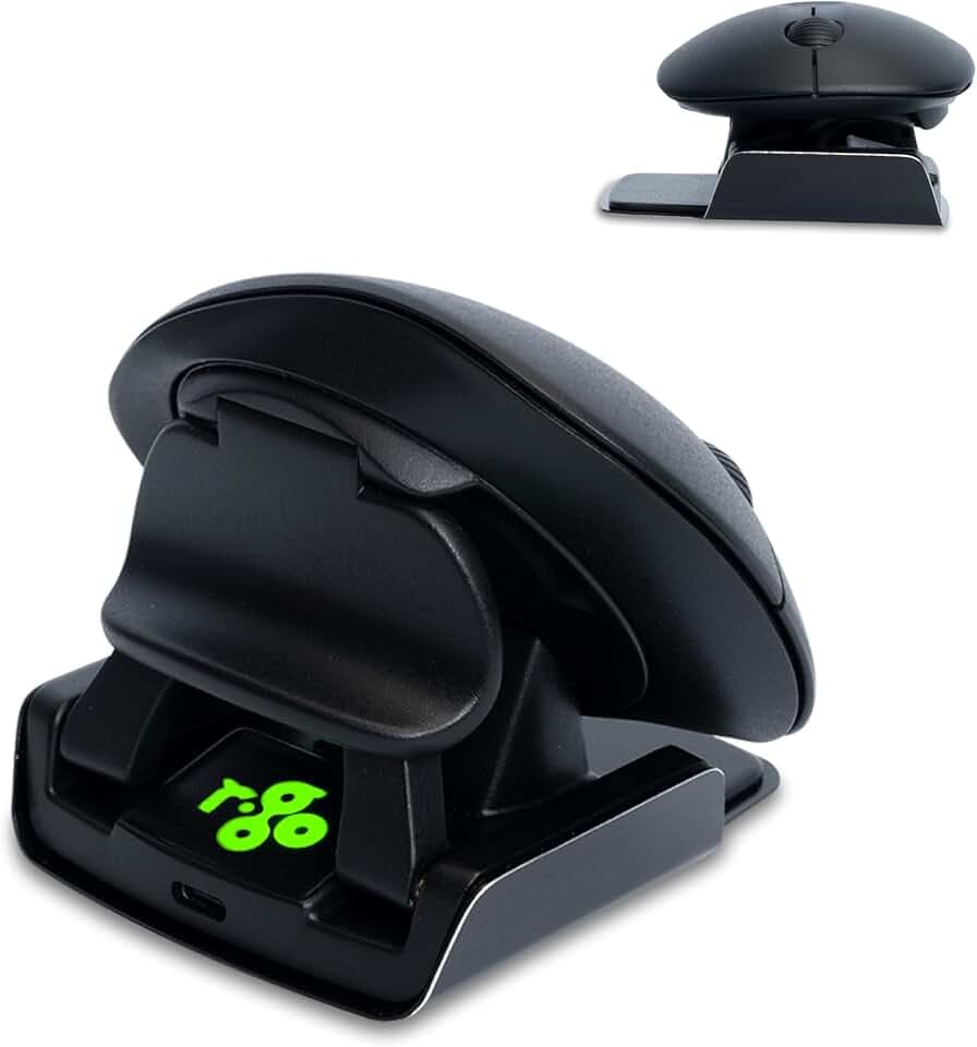 R-Go Twister Beidhändige Maus, Ergonomische Vertikale Design, Bluetooth&USB Verbindung, Mit Break Software, Vorbeugung Mausarm, Maus für Links- oder Rechtshänder, Kompatibel Windows/MacOS, Schwarz