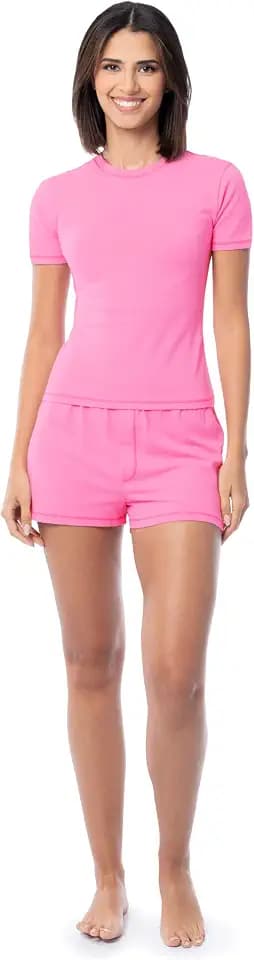 Fruit of the Loom Women's Energize Tee and Shorts Pajama Sleep Set