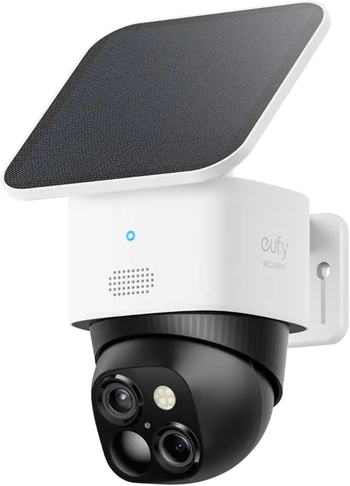 eufy Security SoloCam S340, 3K Dual-Lens Solar Security Camera