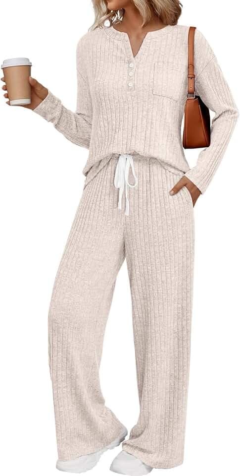 LILLUSORY Women's 2 Piece Matching Lounge Sets 2026 Trendy Fall Outfits