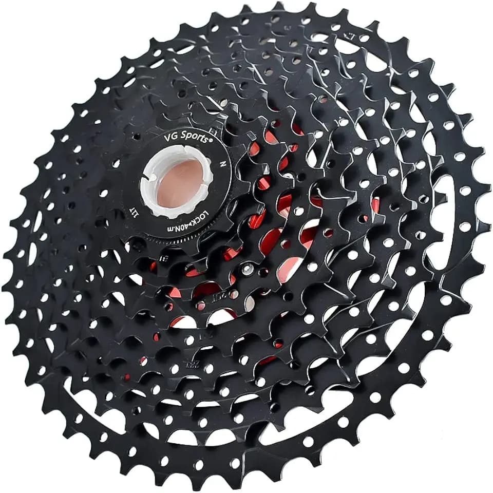 VG SPORTS 8/9/10/11/12 Speed Ultra-Light Bike Cassette for Mountain Bike 11-40T/11-42T/11-46T/11-50T/11-52T MTB Cassette Lightweight Aluminum Bracket Cassette