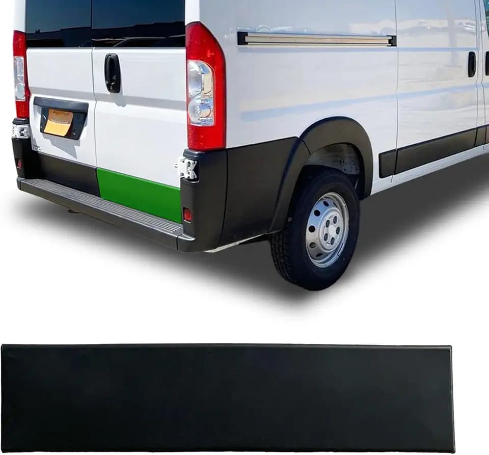 Rear Door Trim Back Door Molding Panel Trim Exterior Barn Door Plastic Trim Cover Fits for Ram Promaster 1500 2500 3500 Cargo Van 2019 2020 2021 2022 2023 2024 1ZT56JXWAB (Right Side, Black)