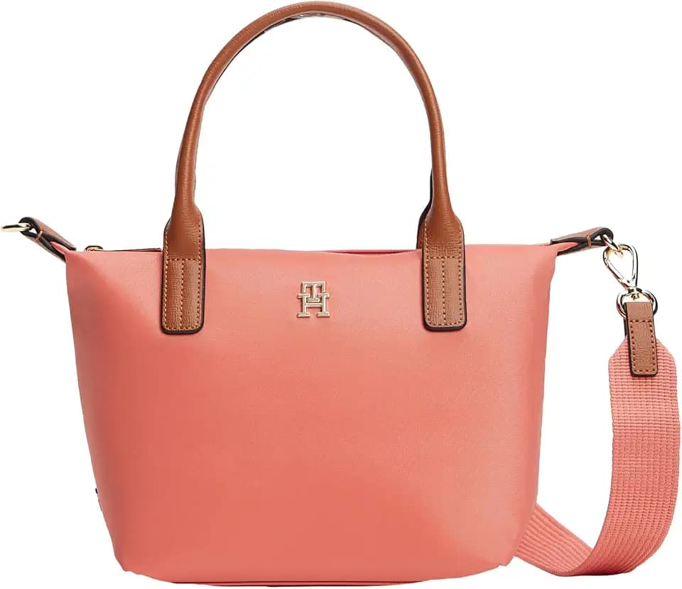 Tommy Hilfiger Women's Popette Small Tote Bag With Removable Crossbody Strap