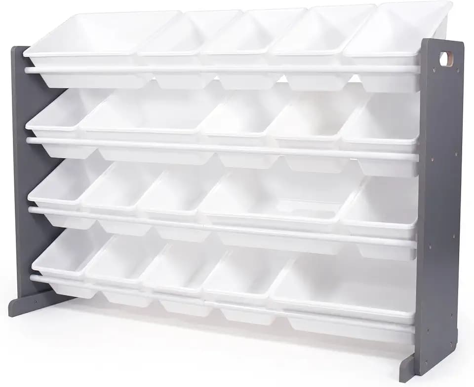 Humble Crew Kids Toy Organizer with 20 Bins, 4 Tier Storage for Playroom