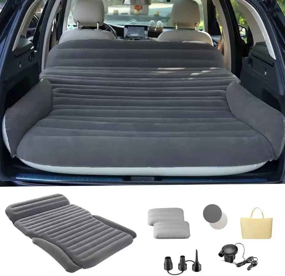 KMZ SUV Air Mattress for Car, Truck & Camping, Thick Inflatable Car Bed Set