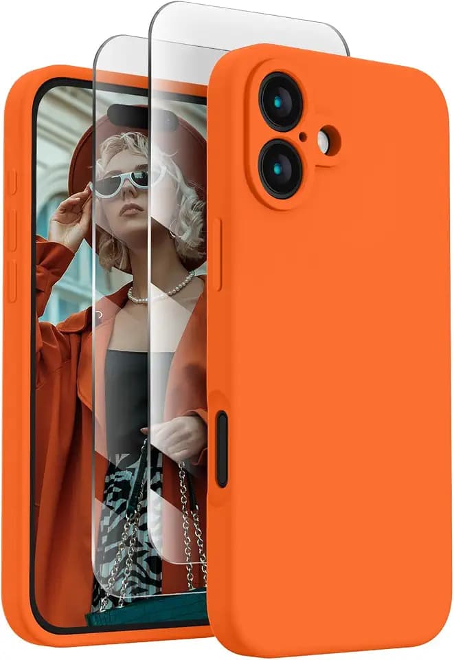 FireNova Designed for iPhone 16 Case, 6.1", Neon Orange