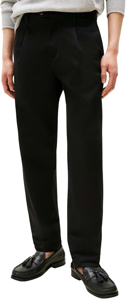 Tommy Hilfiger Herren Chino Hose Harlem Satin Relaxed Fit