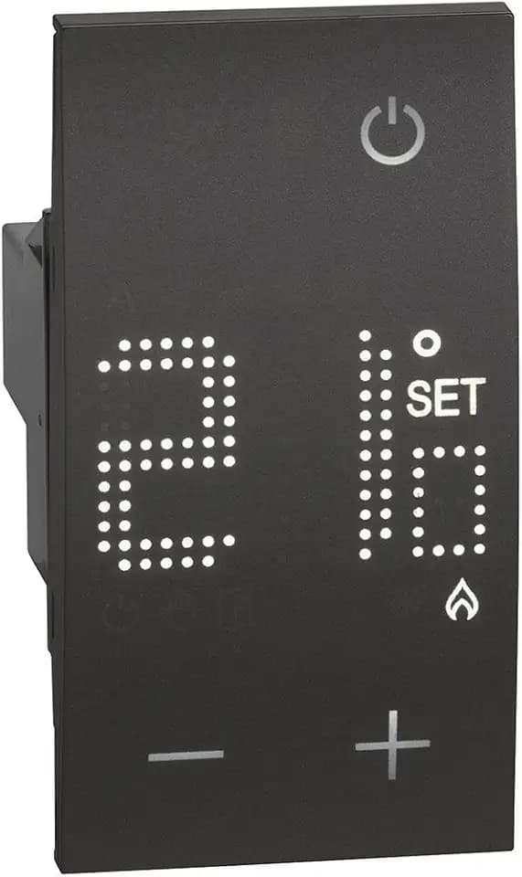 Living Now Thermostat Umgebung 230V 2 Module Schwarz