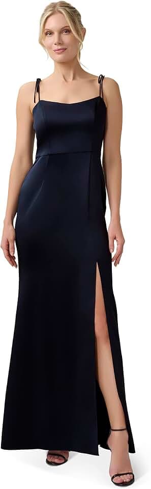 Adrianna Papell Women's Satin Crepe Gown