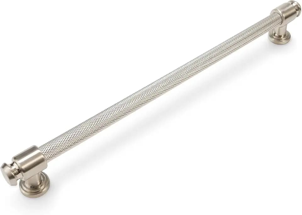 10 Pack 10 Inch Brushed Satin Nickel Kitchen Cabinet Handles Knurled Cabinet Pulls Drawer Pulls Kitchen Hardware
