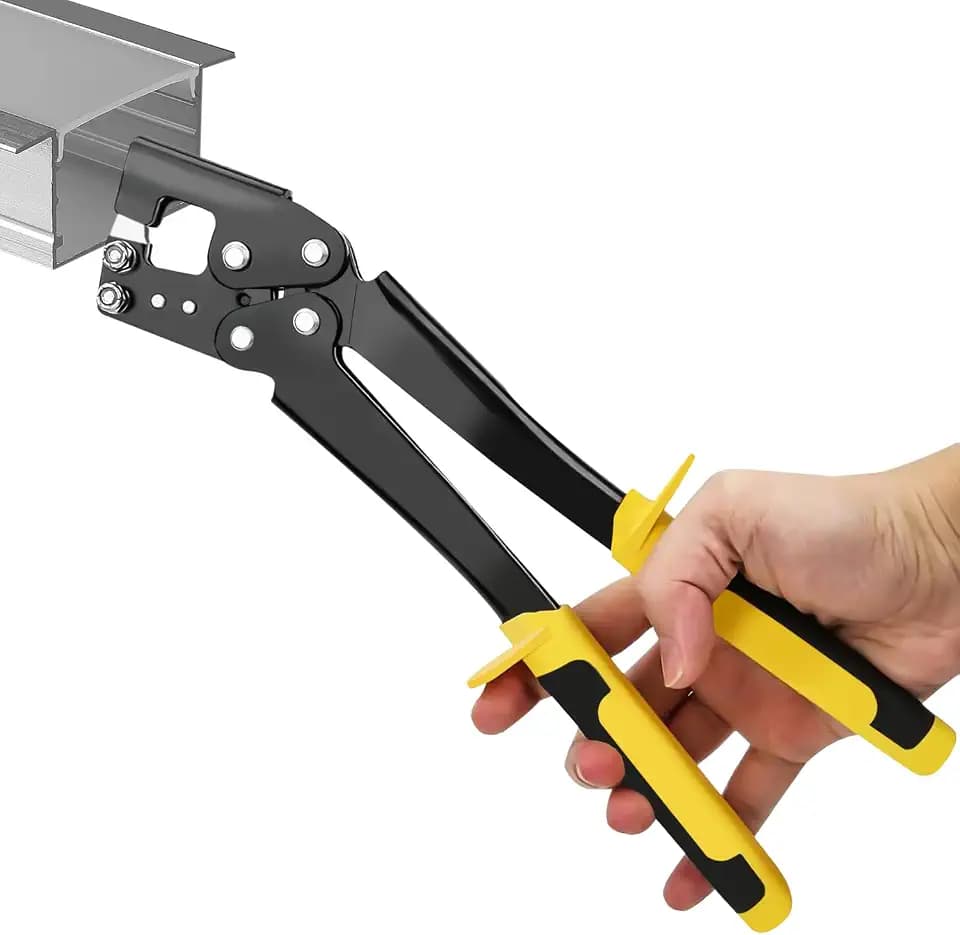 Griff Bolzen Crimper Trockenbau Zange: Nizirioo Leichtstahl Kiel Feste Stanzzange Profi Griffbolzen Crimper Ständerwerk Verbundzange Leichte Stahlkiel Feste Lochzange für Dekoration Decke
