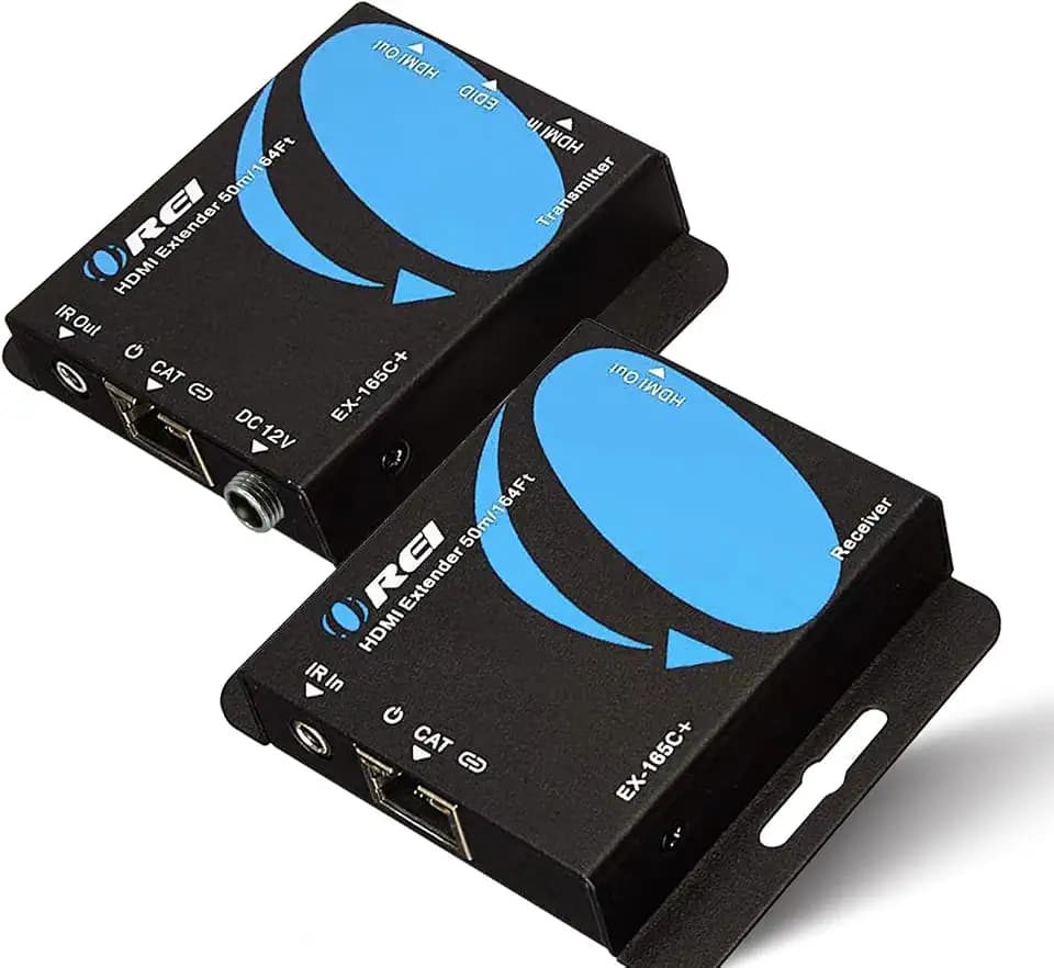 OREI HDMI Extender Over Cat6 165ft - 4K@30hz, IR, Loop Out, PoC, HDCP 1.4