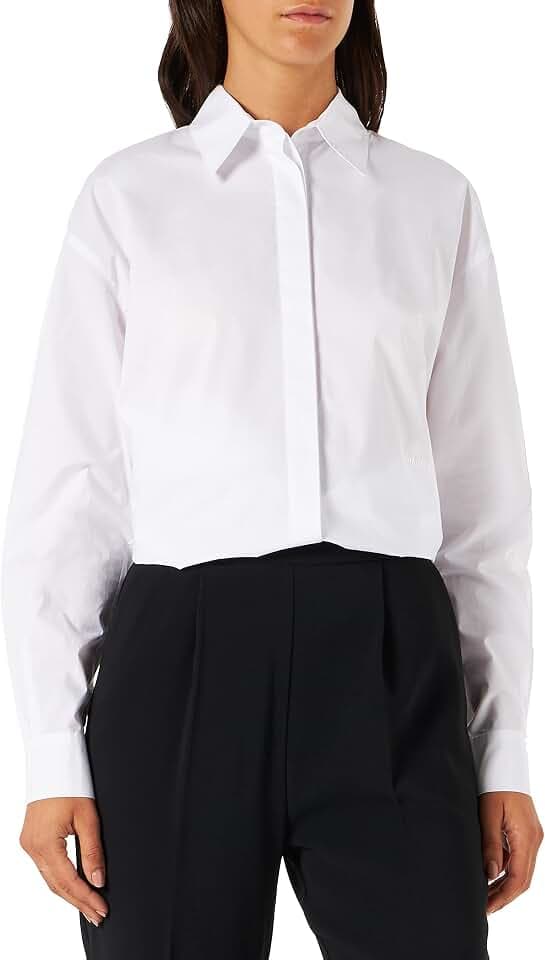 Pinko Damen Bridport 2 Hemd Popeline Hemd
