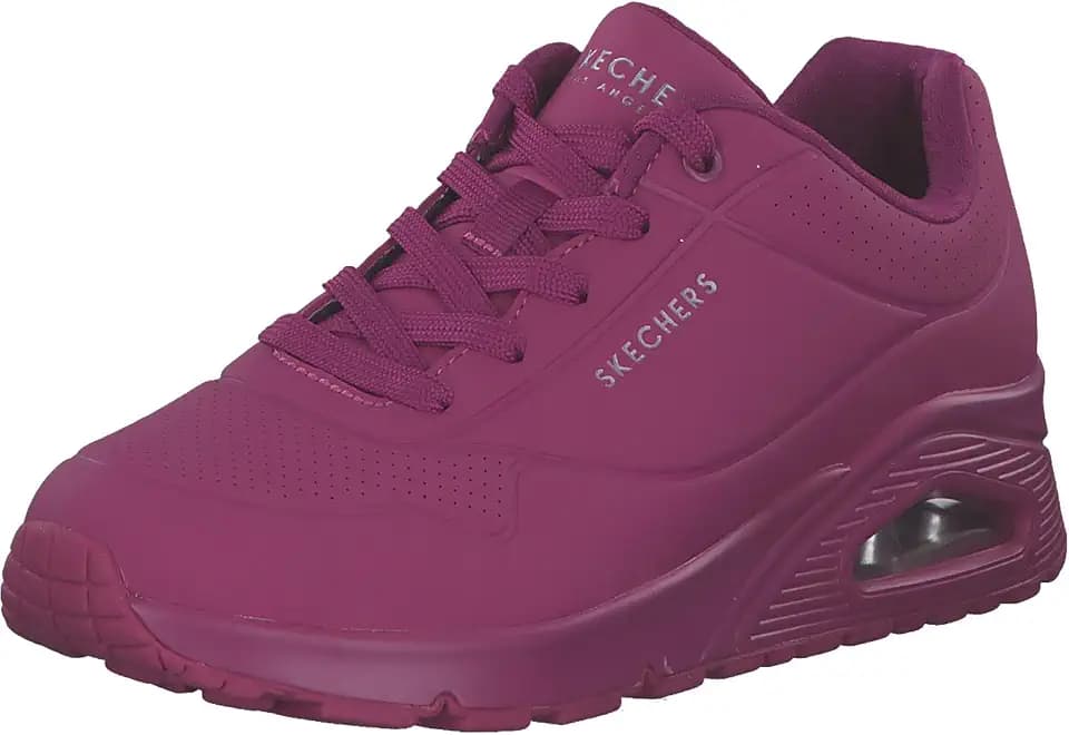 Skechers Damen UNO Stand ON AIR, Magenta Durabuck/Mesh, 39 EU