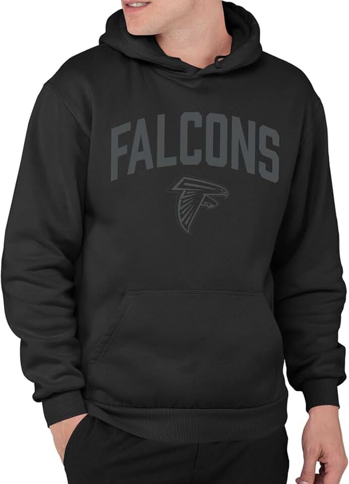 Junk Food NFL - Blackout - Officially Licensed Adult Pullover Fleece Hoodie for Men and Women