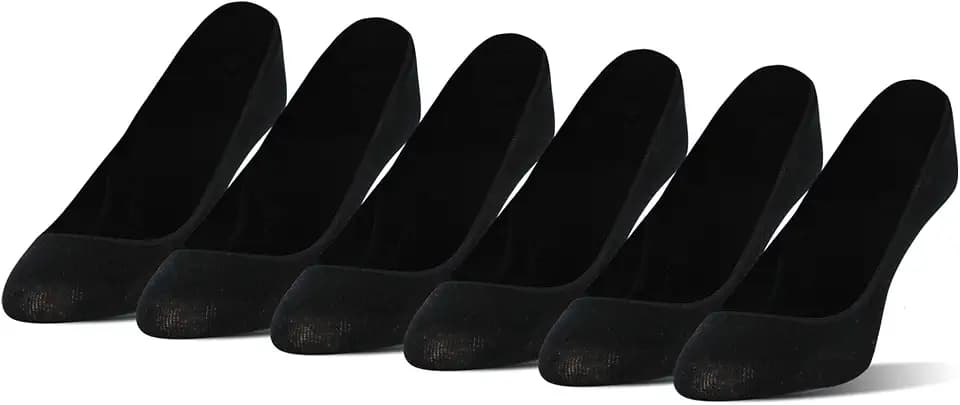 PEDS Women's Padded Super Low Cut No Show Socks (6-Pairs)