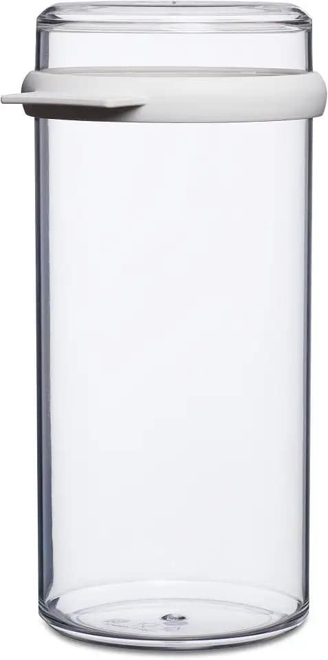 Mepal - Zwiebackdose Stora - Luftdichte Aufbewahrungsbox für Zwieback - Luftdichter Aufbewahrungsbehälter mit Deckel - Ideal für die Organisation in der Küche - 1900 ml - Transparent & White