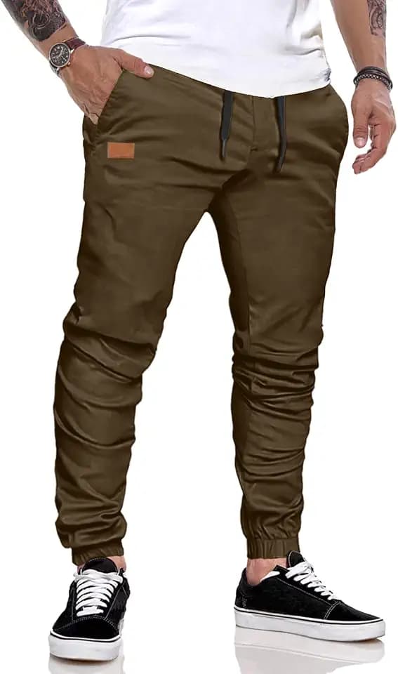 JMIERR Herren Jogginghose Baumwolle Atmungsaktive mit Taschen