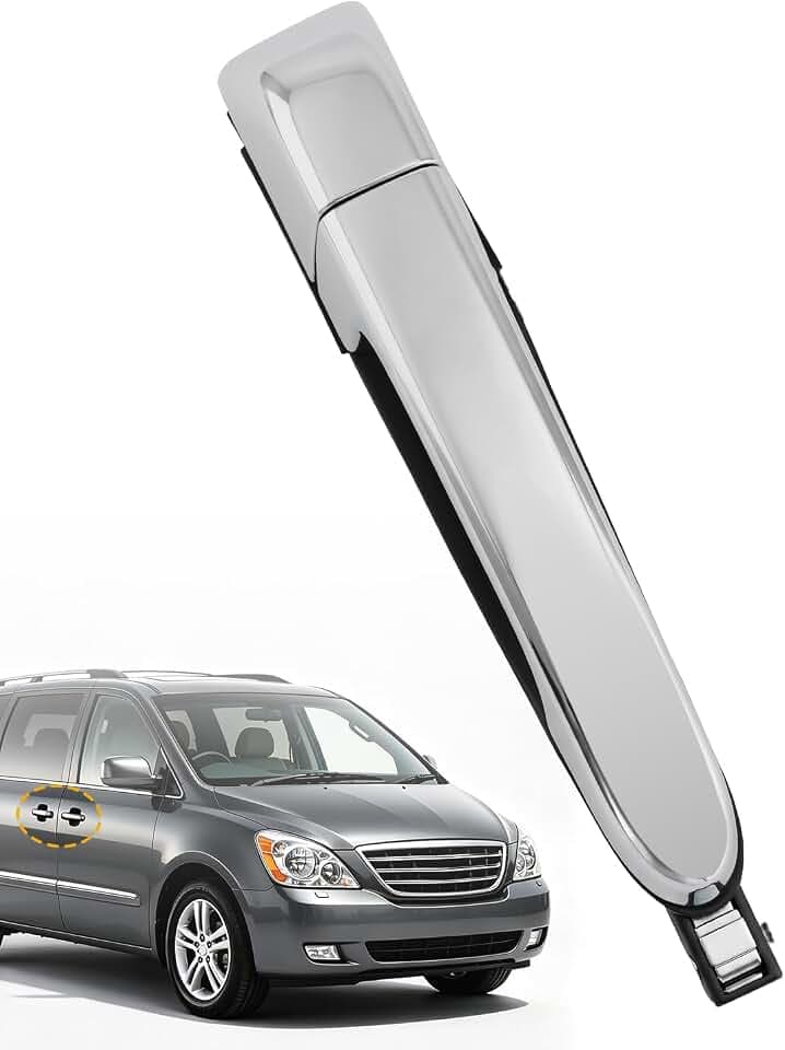 Rear Right Chrome Outside Door Handle, Compatible with 2006-2012 Kia Sedona