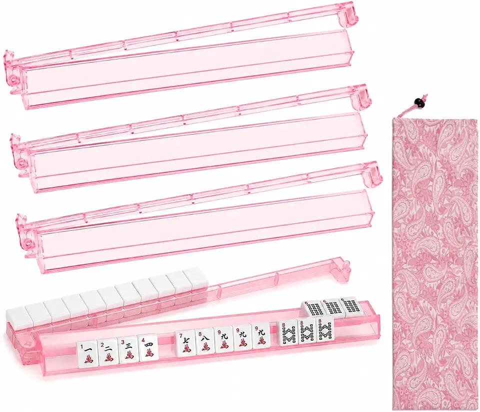Mahjong Racks with Pushers (Clear)