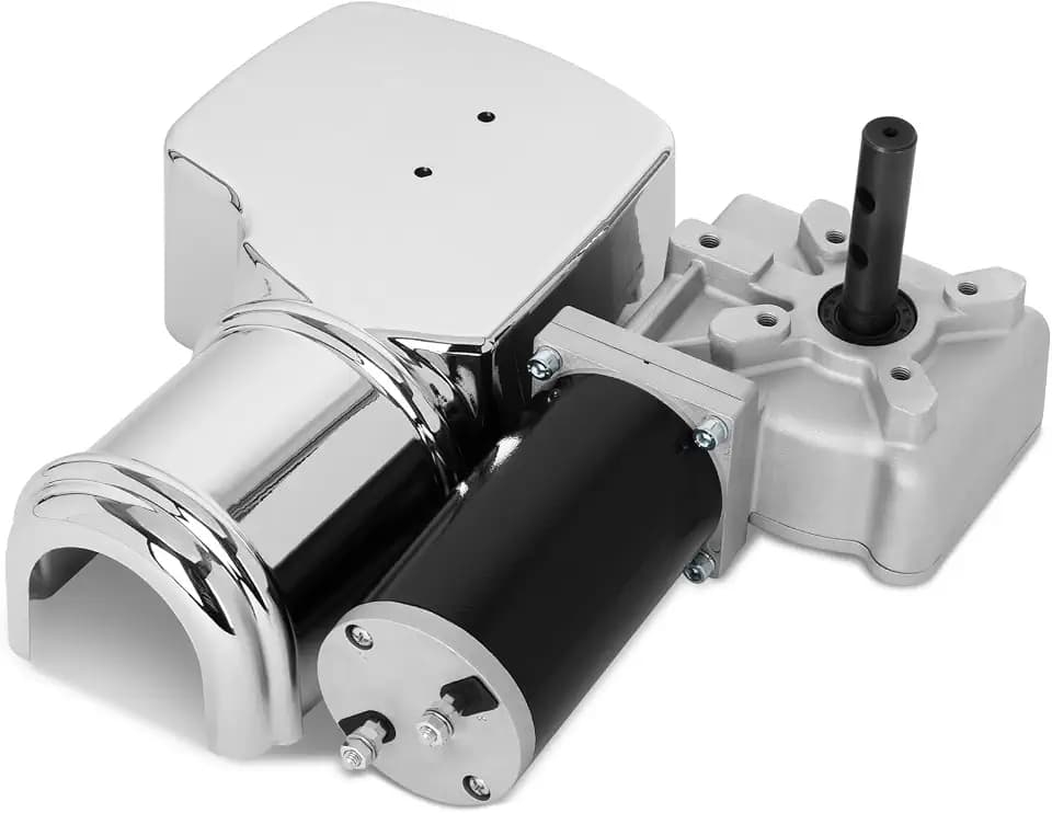 600 Watt Dump Truck Roll Tarp Motor(12V 1.5 HP 60:1) with Chrome Cover