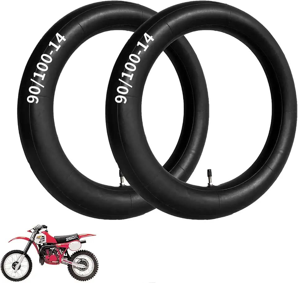 2 Pack 90/100-14" 3.00-14 inch Heavy Rear Inner Tube, 14 Inch Tire