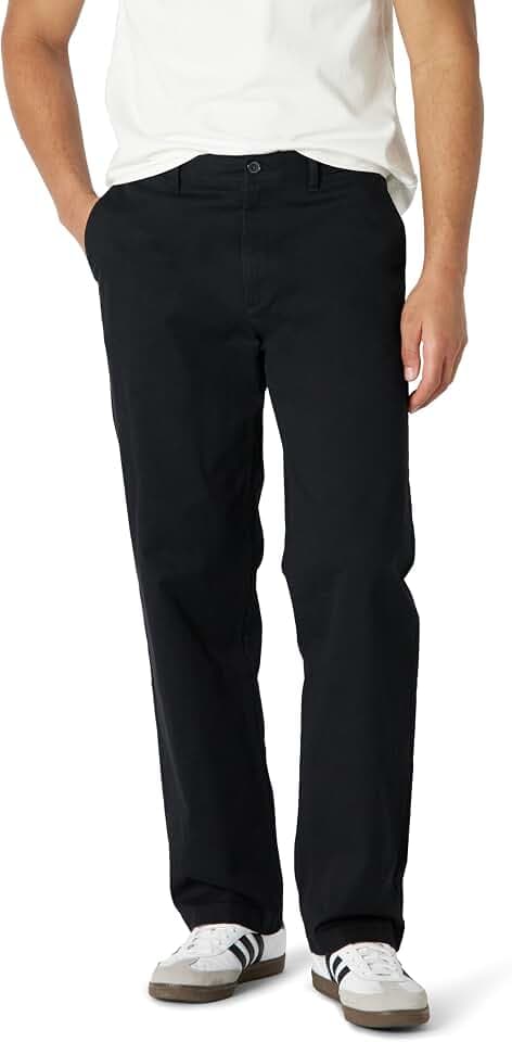 Amazon Essentials Men's Relaxed-Fit Cotton Chino Pant with Stretch Fabric