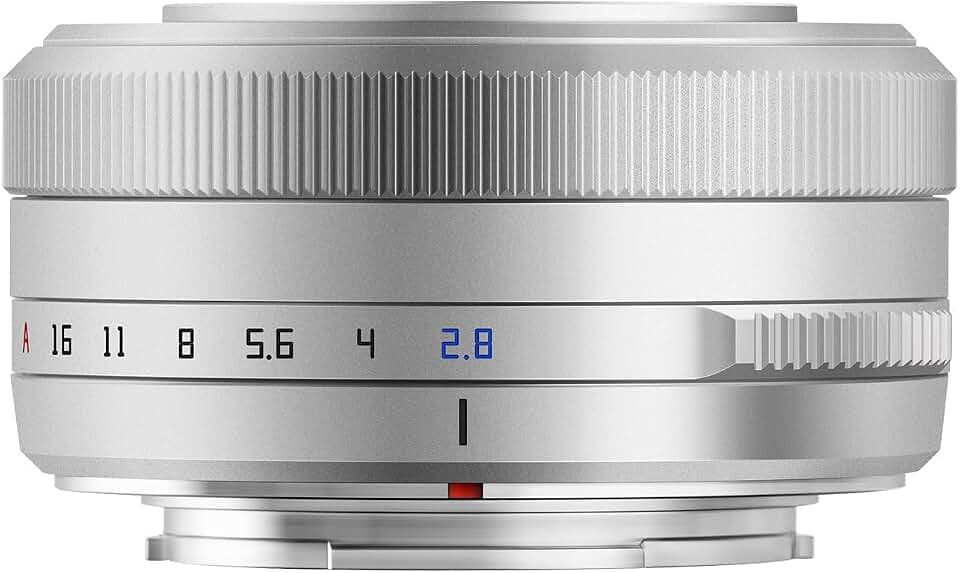 TTArtisan 27mm f2.8 Autofokus kompatibel mit Fuji X Mount Silber/Silver inkl TTArtisan Mini LED Light