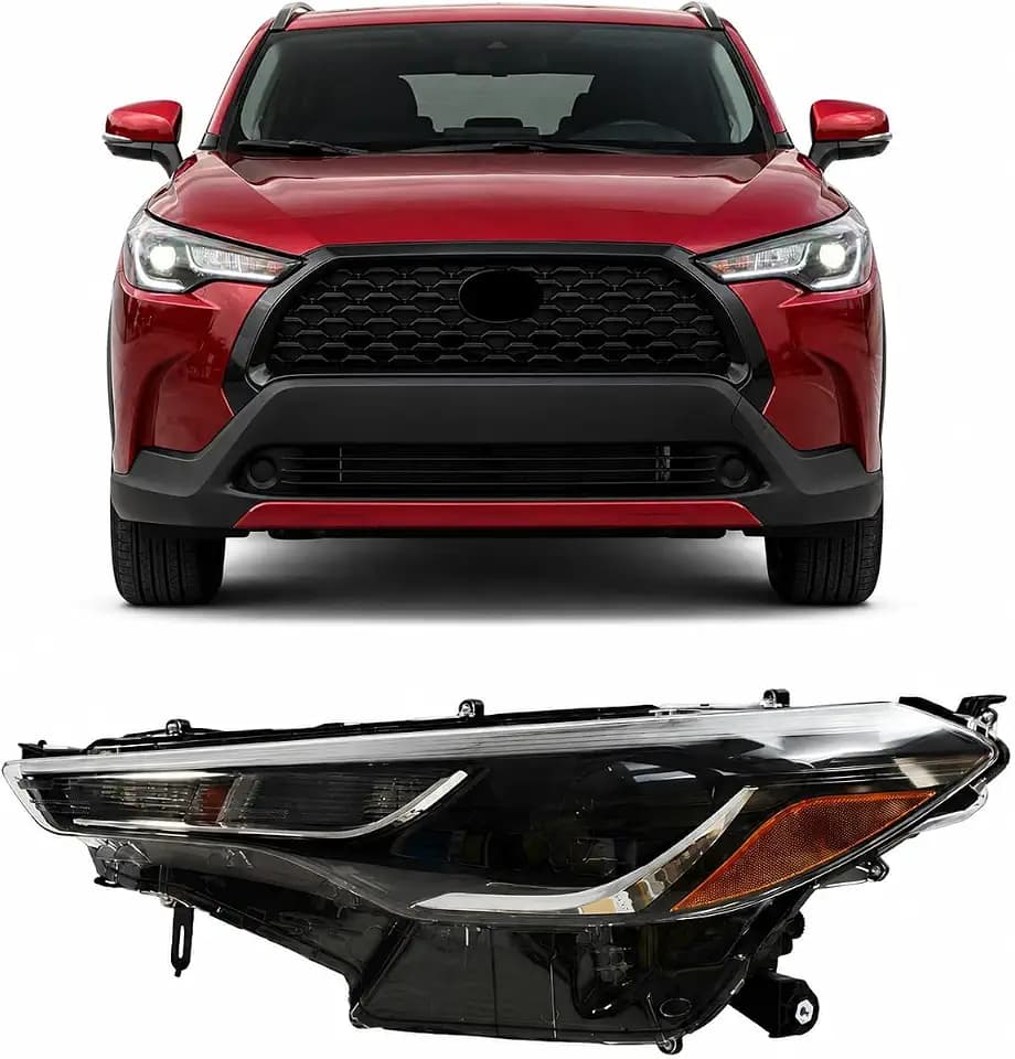 Headlight Fit For 2022 2023 Base Trim Toyota Corolla Cross L/LE Headlight Headlamp (Left Driver) LH SIDE COS22A04L LOW