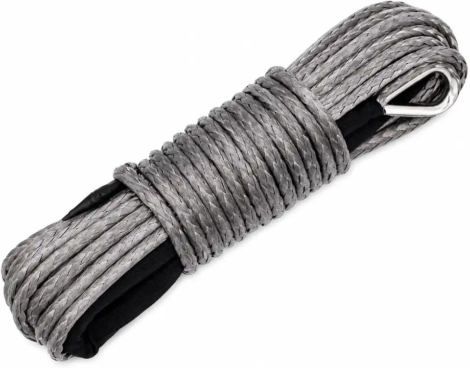 Ucreative 3/16" x 50' Synthetic Winch Rope Gray