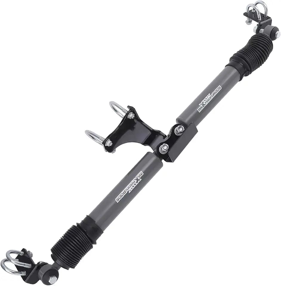 maXpeedingrods Dual Steering Stabilizer for 2-8" Lift Jeep Wrangler JK JKU
