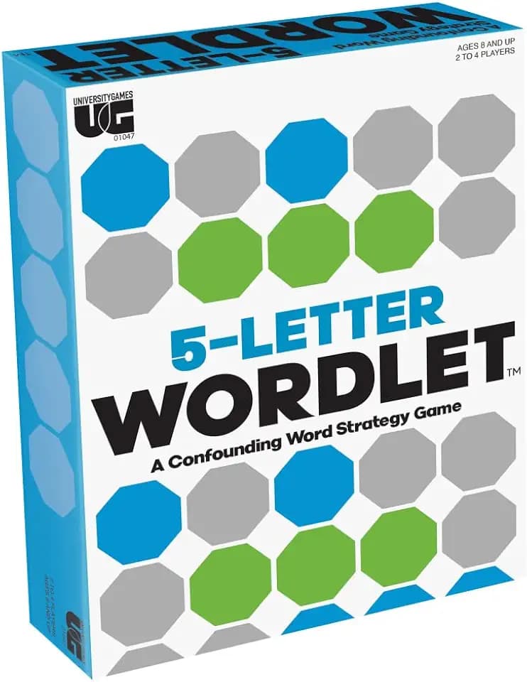 5 Letter Wordlet Word Game for Family Game Night, 2–4 Players, Ages 8+