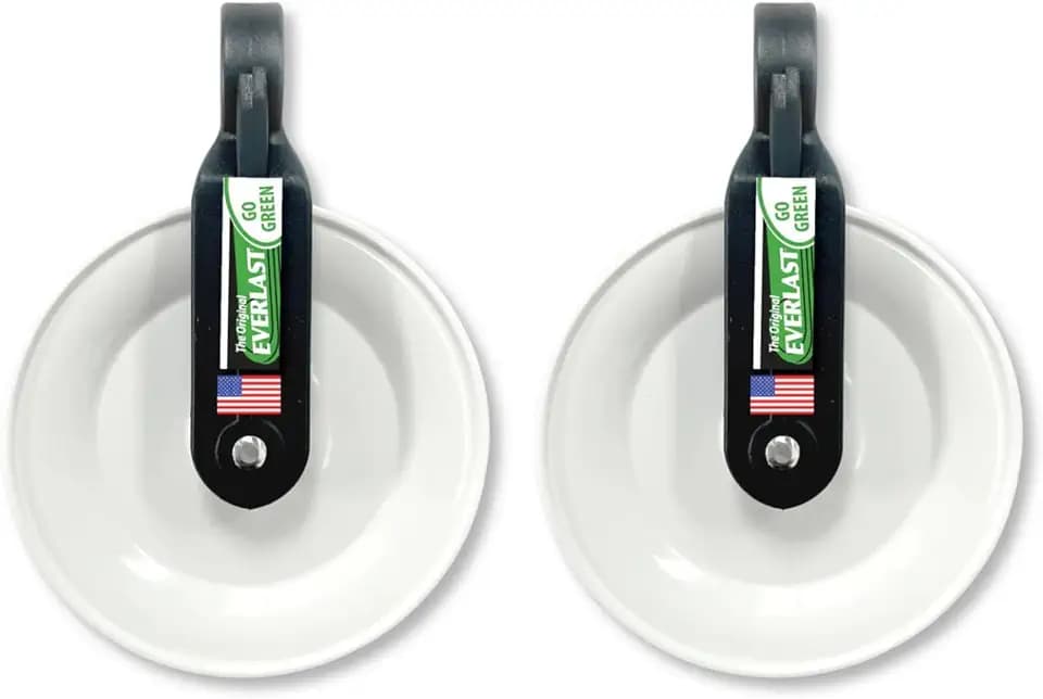 EVERLAST Clothesline Pulley (4-inch Wheel, 2-Pack) for Outdoor Laundry Systems | Weatherproof | Smooth, Tangle-Free Operation | Made in USA Since 1955 | Model #50